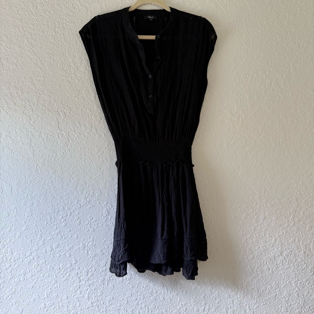 Rails Black Cap Sleeve Sundress